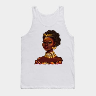 African American queen melanin black woman Tank Top